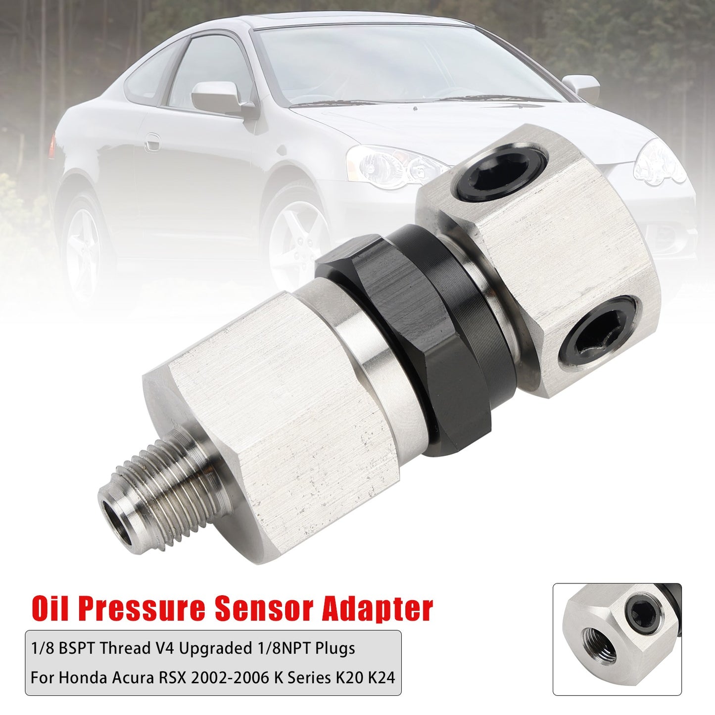 Oil Pressure Sensor Adapter For Honda Acura RSX 2002-2006 K Series K20 K24