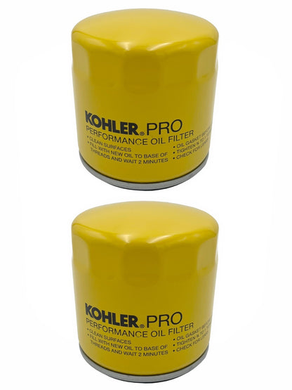 Solid Spare 2 Oil Filters for KOHLER Command Pro Aegis Courage & Twin Cylinder Magnum Engine