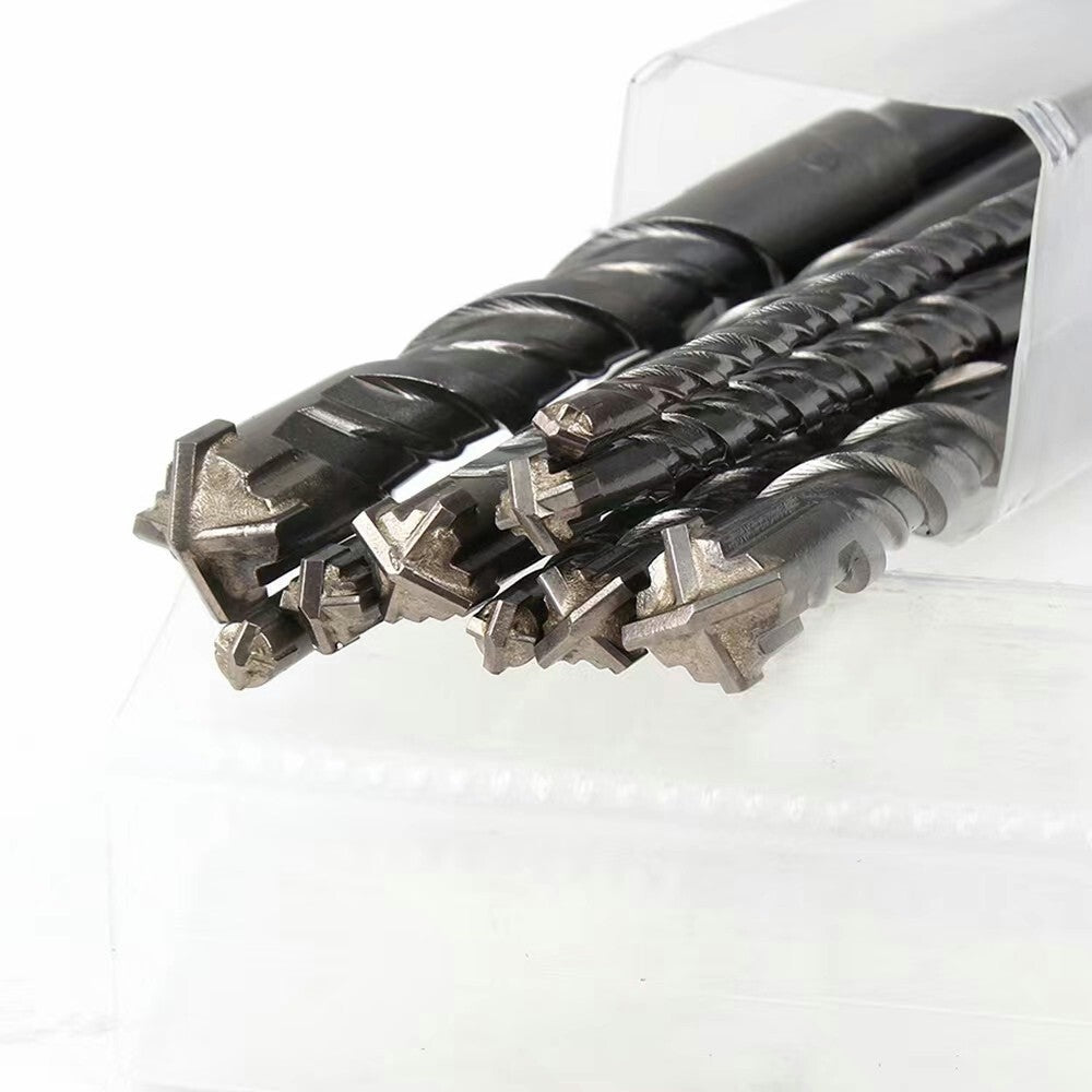 9 PCS SDS PLUS ROTARY HAMMER BITS DRILL BIT & CHISEL GROOVE CONCRETE NEW