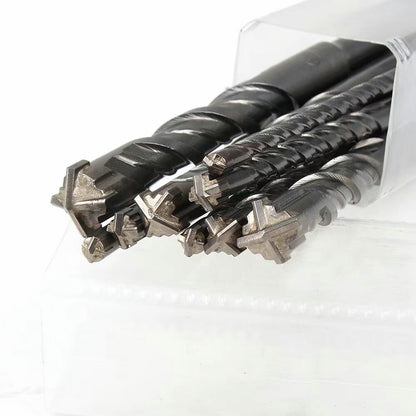 9 PCS SDS PLUS ROTARY HAMMER BITS DRILL BIT & CHISEL GROOVE CONCRETE NEW