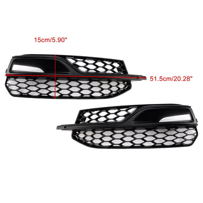 Front Lower Fog Light Cover Grille Grill Fit AUDI A3 S3 S-Line 2013-2016