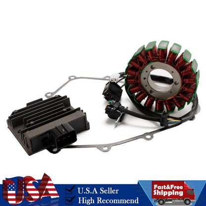 Stator Regulator Rectifier & Gasket For Kawasaki EX400 Ninja 400 Z400 ABS 18-23