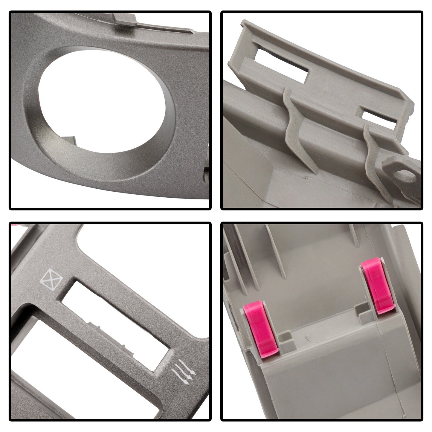 4PCS L + R Center A/C Dash Air Vent Cover Trim Panel for 2004-2009 Toyota Prius