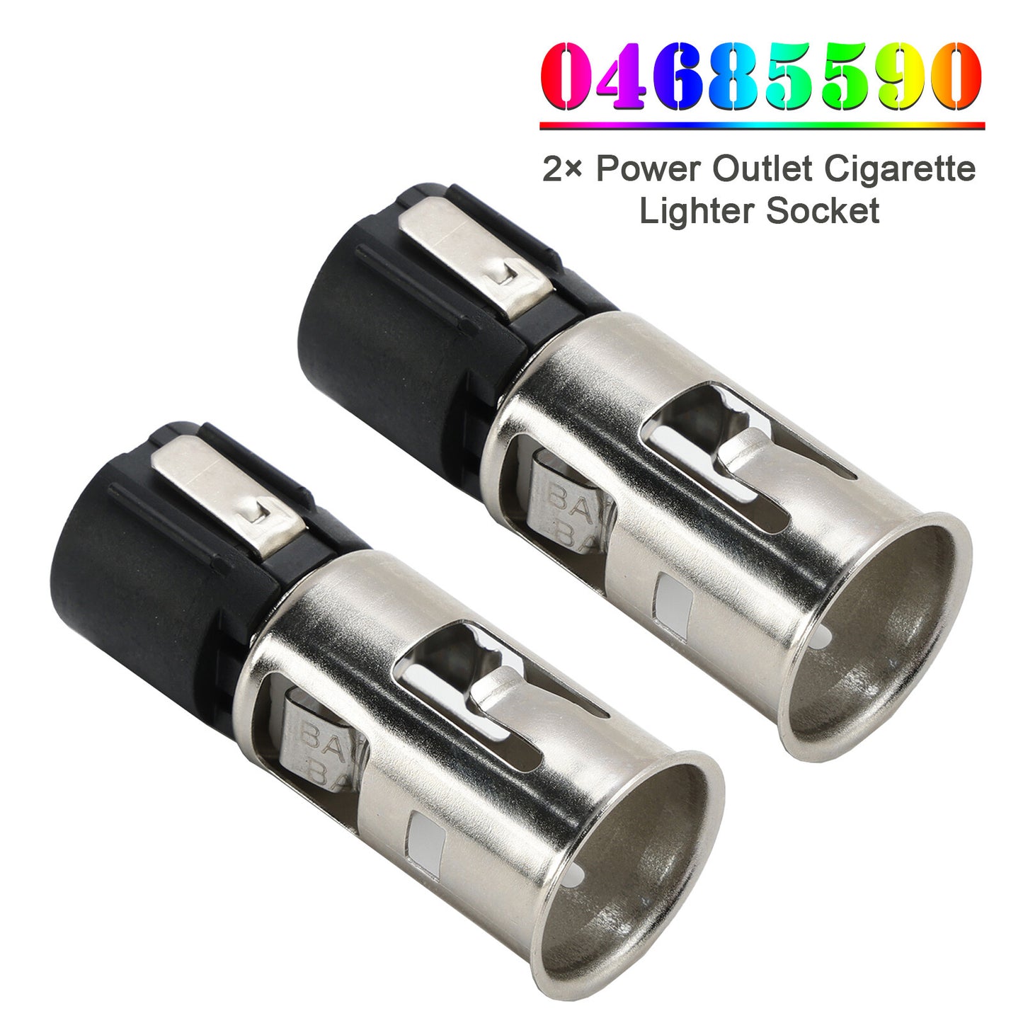 2× Power Outlet Cigarette Lighter Socket 04685590 for Dodge Ram