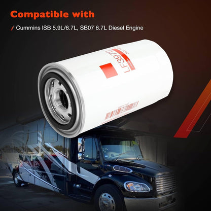 6X LF3970 Oil Lube Filter For Fleetguard Cummins ISB QSB 5.9L 6.7L Diesel Engine