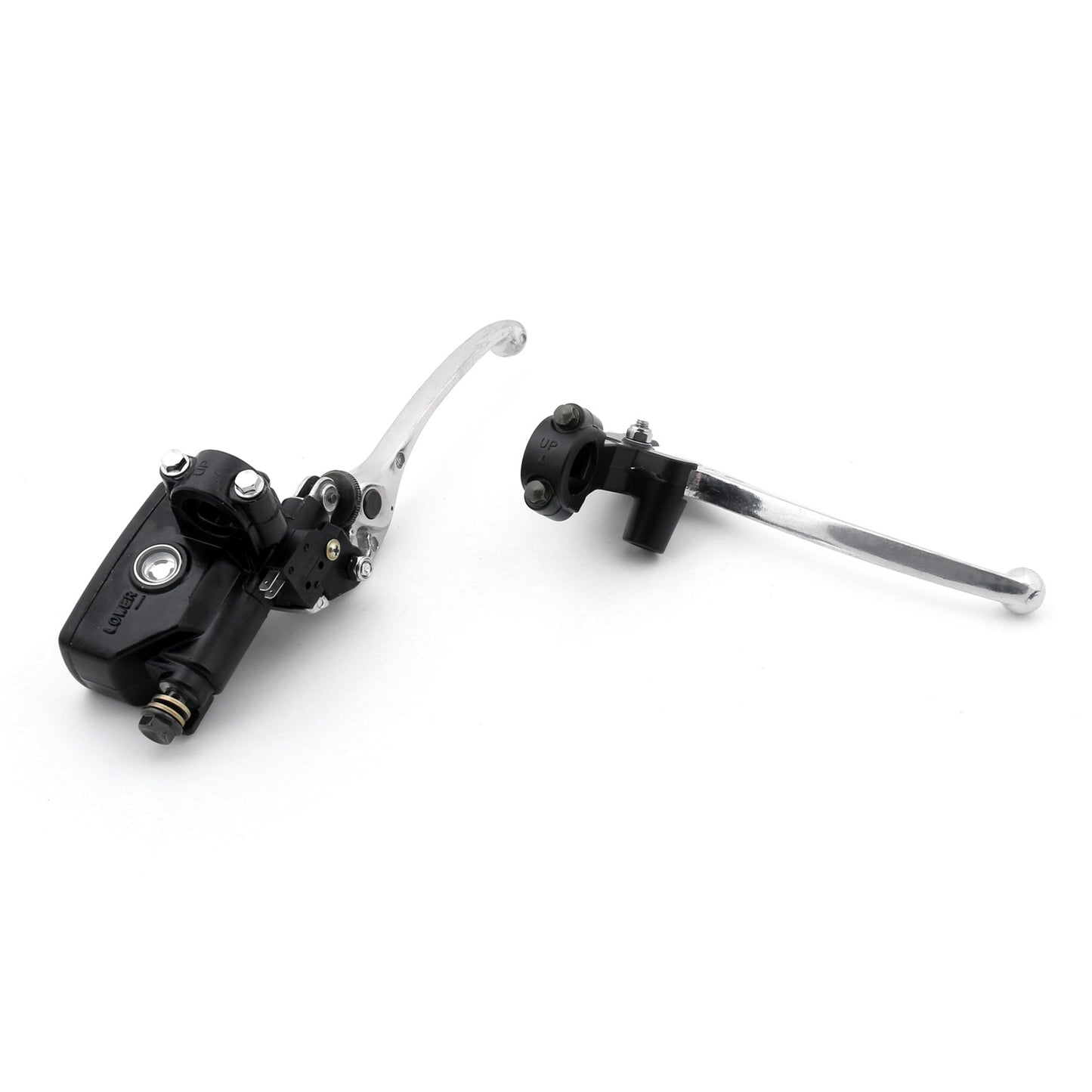 7/8" Handlebar Chrome Hand Control Reservoir Brake Clutch Lever Motorcycle Bike