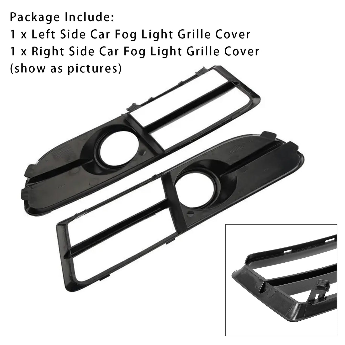 1 Pair Front Bumper Fog Light Grill Cover Bezel For Audi A4 B7 S-Line S4 05-08??