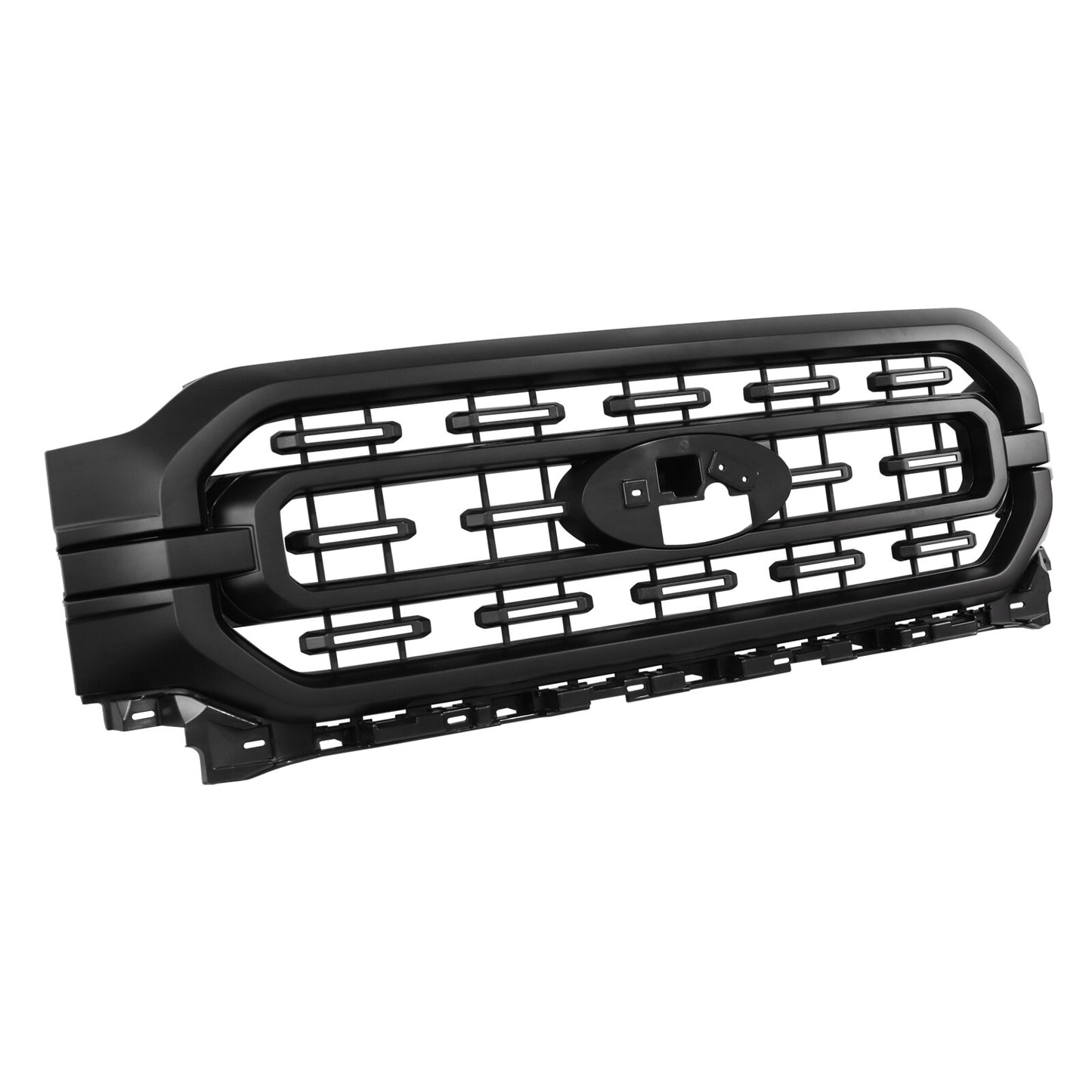 Matte Black Front Bumper Upper Grill Grille For 2021 2022 2023 Ford F-150 XLT