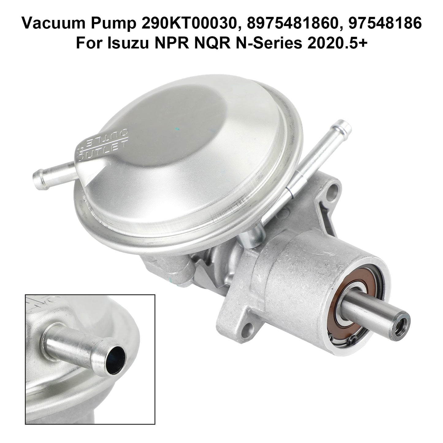 New Vacuum Pump 290KT00030 For Iuzu NQR NRR 6.0L 1995-2017 8975481860 97548186