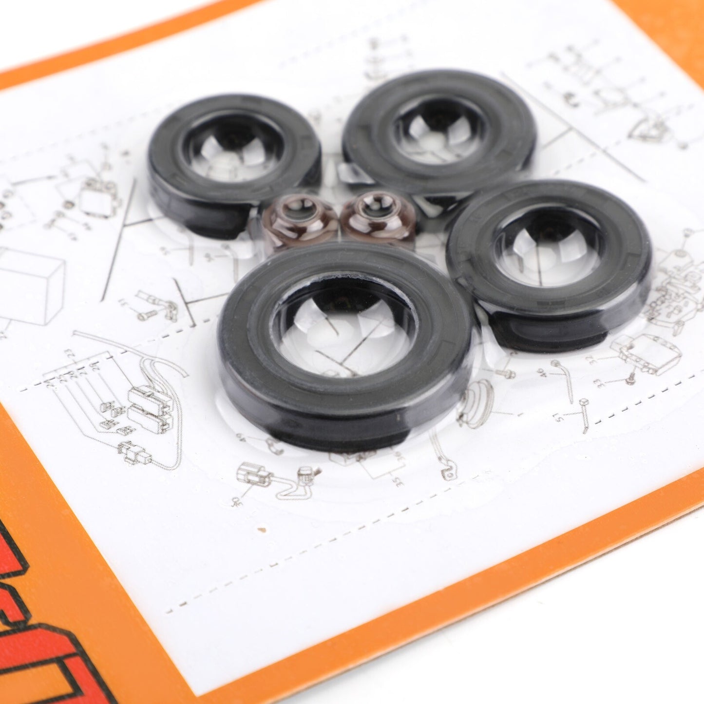 Engine Oil Seal Kit Set 6pcs Seals for Honda CB100 SL100 XL100 CB125S CL100