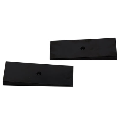 2PCS 2" Wide 4°Degree Steel Leaf Spring Degree Shims Black~·