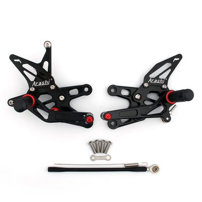 Rearset Rear set Fit for Kawasaki ZX10R ZX 10R 2006-2007 Black