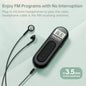 Portable FM Pocket Radio Mini Walkman Digital LCD Screen with 3.5mm Earphone USA