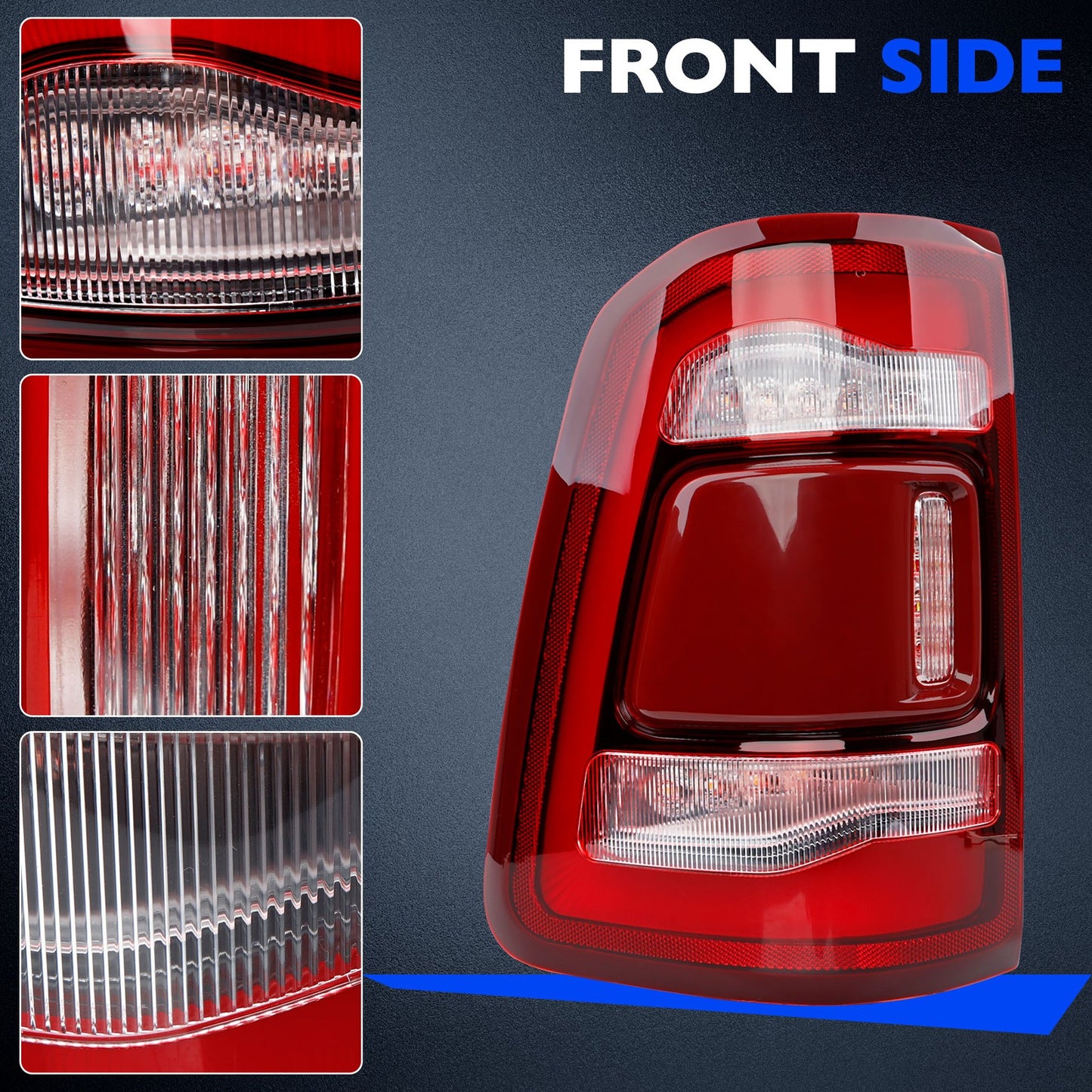 2X LED Driving Reverse Brake Turn Signal Tail Lights For Dodge Ram 1500 2019-24