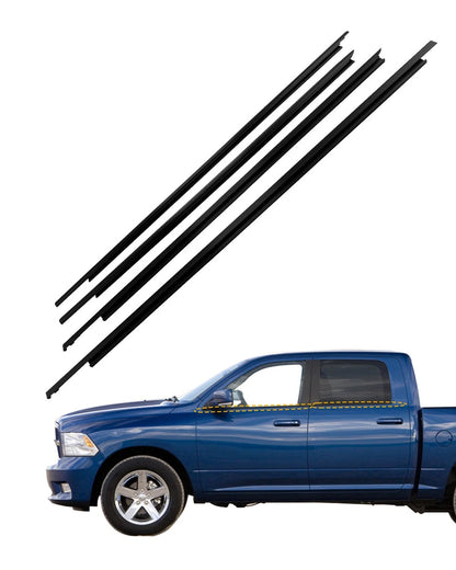 Weatherstrip Window Moulding Trim Seal Belt Fits 09-23 Dodge Ram 1500 2500 3500