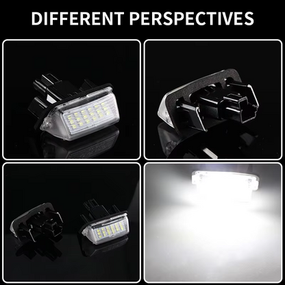 2X Rear LED License Plate Light For Toyota Camry Yaris Highlander Avalon Prius C