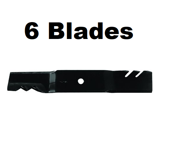 Solid Spare (6) Oregon Gator Blades Replaces 60" Kubota ZD21 DZ28 ZD323 ZD326 ZD331 ZG327