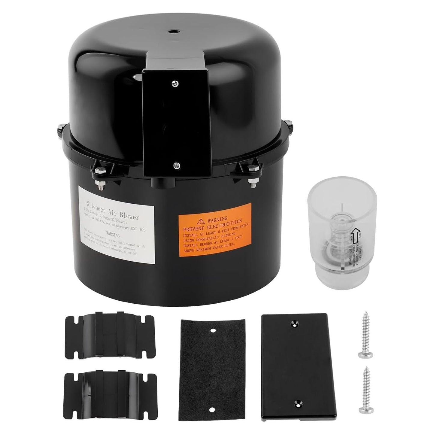 6310241 Pool Spa Blower For Air Supply Silencer 2"Plumbing 1HP 240V 2.6A Hot Tub