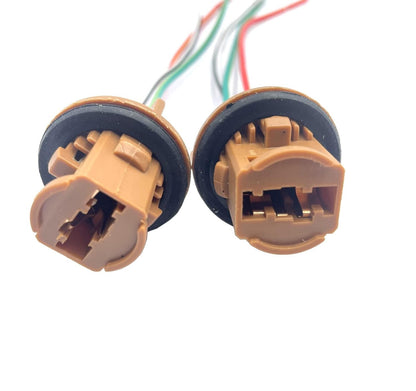 Universal Pigtail Wire Female Socket 7443 Two Harness Front Turn Signal Lamp
