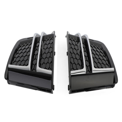 Pair Front Fog Light Cover fit AUDI A4 B9 S-LINE 2016-2018 Bumper Grille US