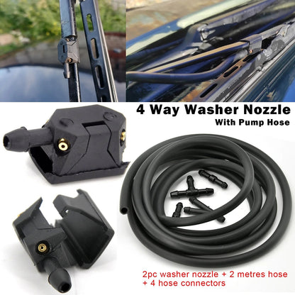 Car Front Windshield Wiper Washer Nozzle Hose For Honda Accord Civic CRV Odyssey