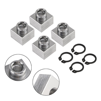 4X Set Snowmobile Trailer Insert Nut & Snap Ring 04414 03400 For Triton Xt & Lt