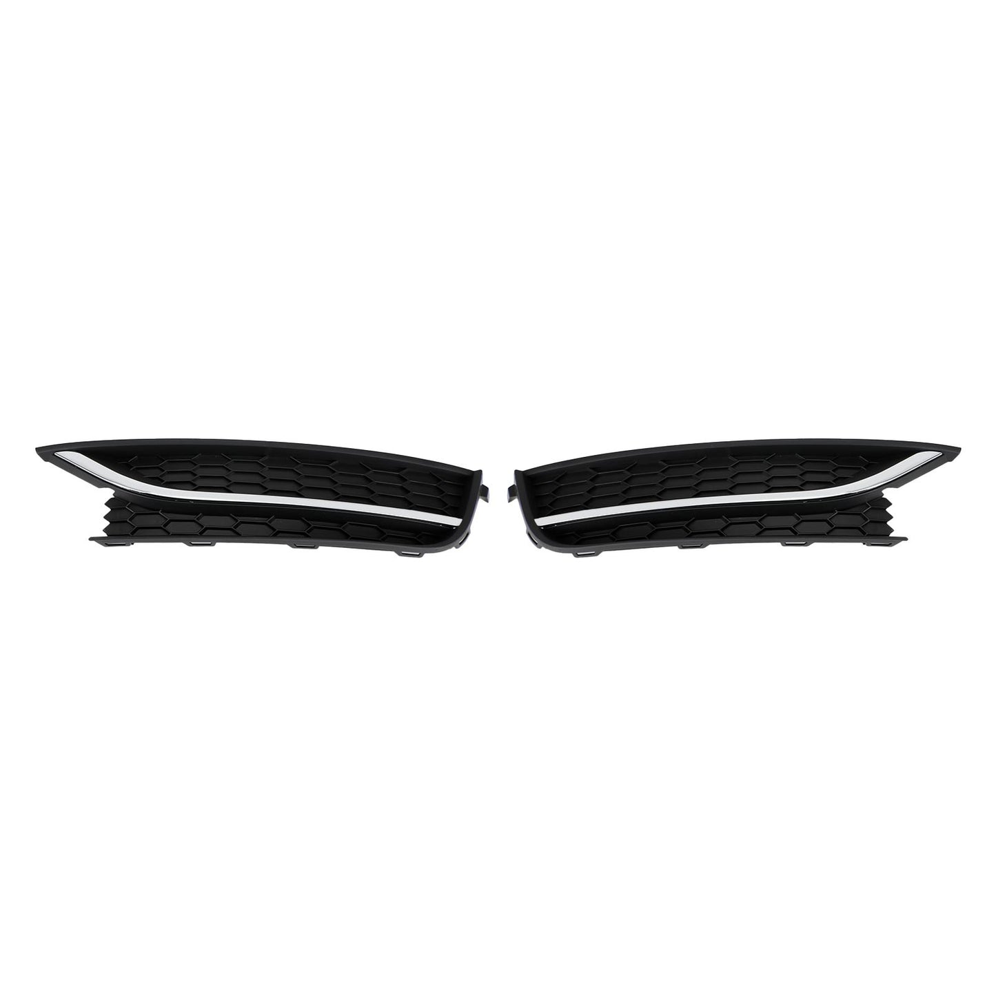 2PCS Front Driving Fog Light Cover For VW Passat 2012-2015 Black/Chrome