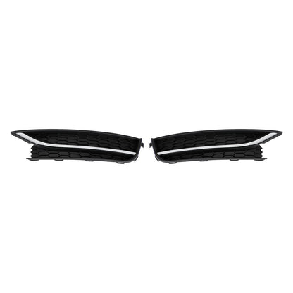 2PCS Front Driving Fog Light Cover For VW Passat 2012-2015 Black/Chrome