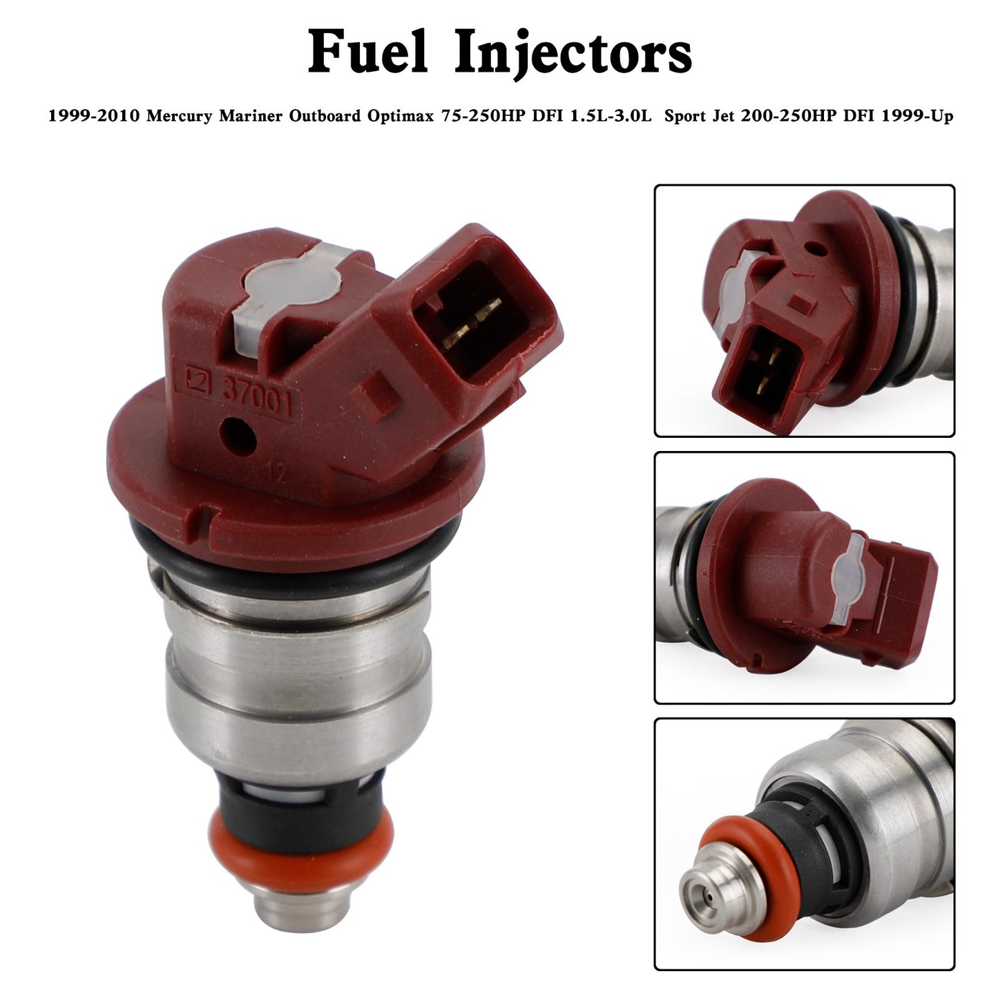 75-90-115-200-225 Fuel Injectors 37001 Fit For Mercury Outboard Mariner 804528