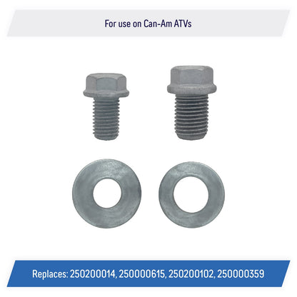 Drive Shaft Retaining Bolt Set with Washers for Can-Am ATV 250000615, 250000359