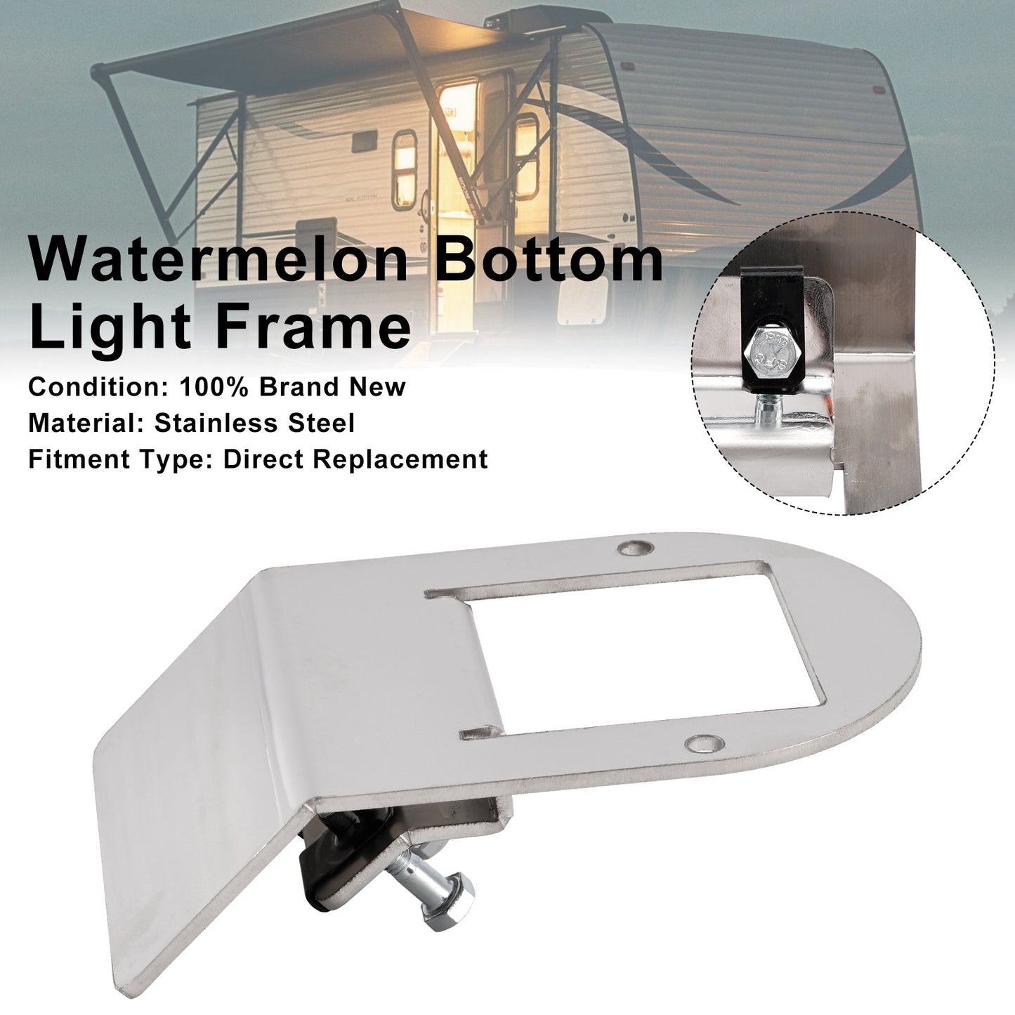 Watermelon Under Glow Frame Bracket Universal Clamp Style Mount For Truck RV #