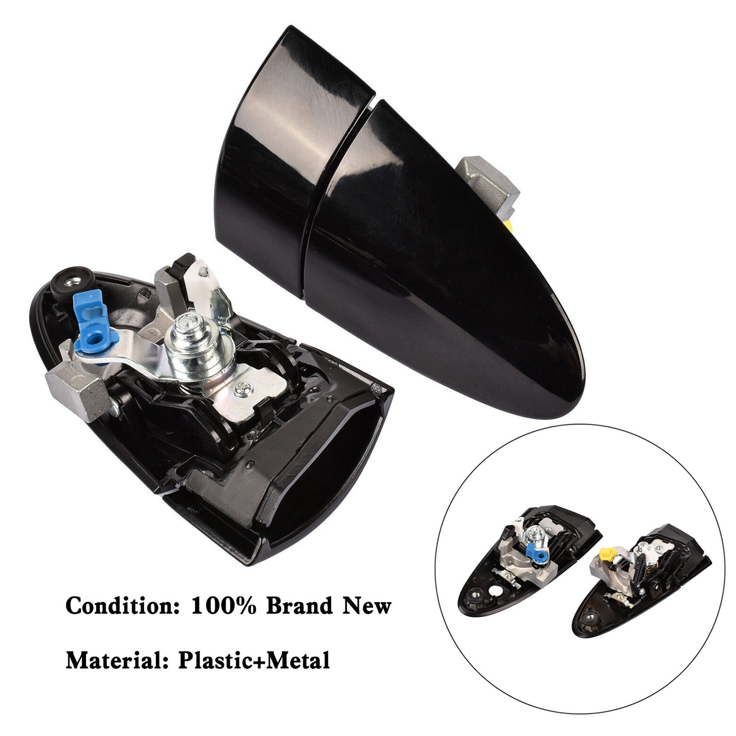 Pair Left & Right Outer Door Handles 72181-SZT-003 For Honda 2011-2015 CRZ CR-Z