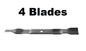 Solid Spare 195-005 Oregon 42" Mulching Blades 4 PACK for AYP, Craftsman, Husky, Poulan