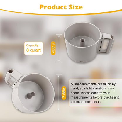 Replacement For Robot Coupe 112204S Cutter Bowl R2 R2B R2 Dice Food Processor