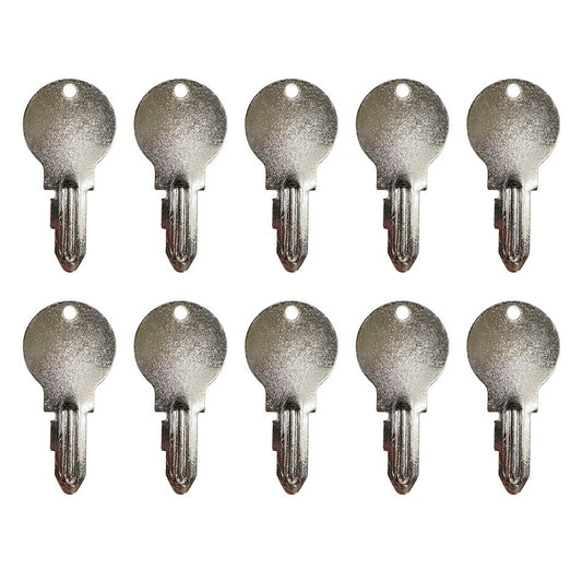 Solid Spare (10) Ignition Key For Kubota L & M Series Tractor - 32130-31810, 32130-31812