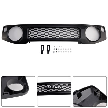 Black Honeycomb Front Bumper Grille Grill Fit Suzuki Jimny JB74 2019~2023