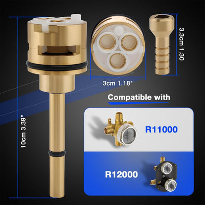 RP71718 3-Function Non-Shared Diverter Cartridge Kit For R11000 R22000 Brass