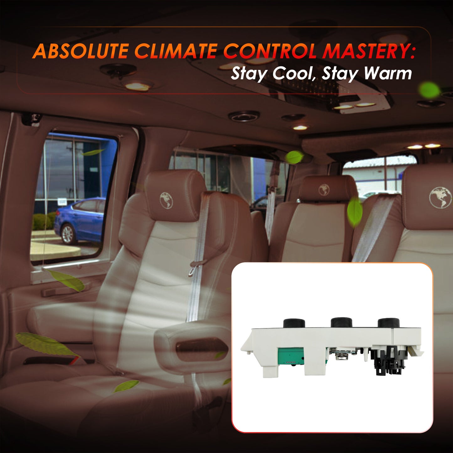 HVAC Climate Control Module Panel For 96-20 Chevrolet Express GMC Savana 599-217