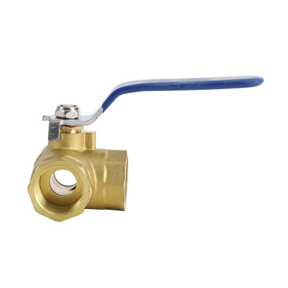 ??G3/4" 3 Way Ball Valve Three T Port Brass Female Type For Water Oil And Gas