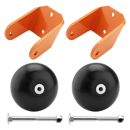 2X Deck Anti Scalp Wheel Rollers & Brackets For Scag Mower 42" 48" 52" 61" Deck