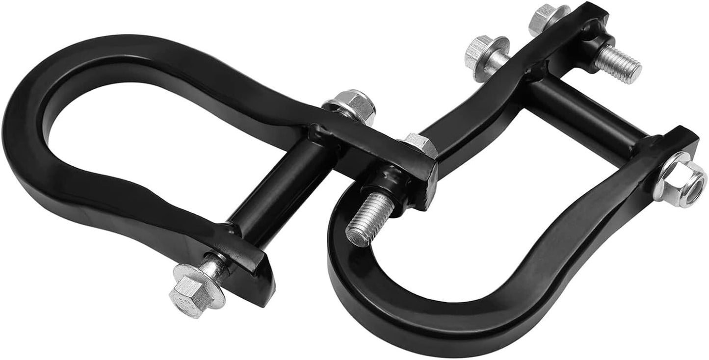Black Tow Hooks For Chevrolet 2007-2019 Silverado Sierra 1500 84072463 Pair