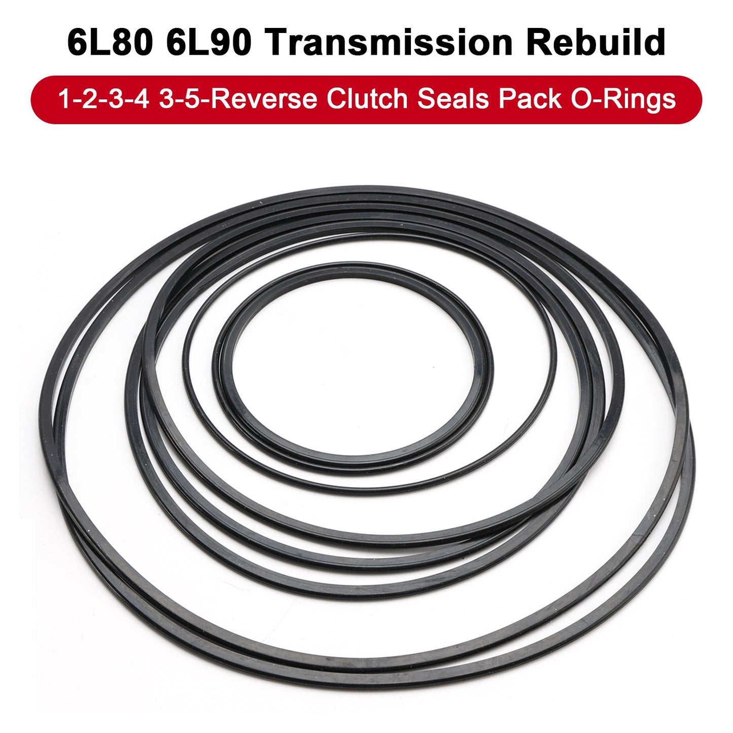6L80 6L90 Transmission Rebuild 1-2-3-4 3-5-Reverse Clutch Seals Pack O-Rings