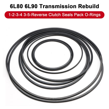 6L80 6L90 Transmission Rebuild 1-2-3-4 3-5-Reverse Clutch Seals Pack O-Rings