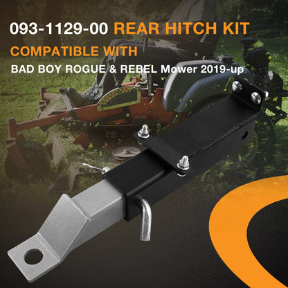 2" Rear Trailer Hitch Receiver Kit For 2019+ Bad Boy Rebel Rogue Renegade Mowers