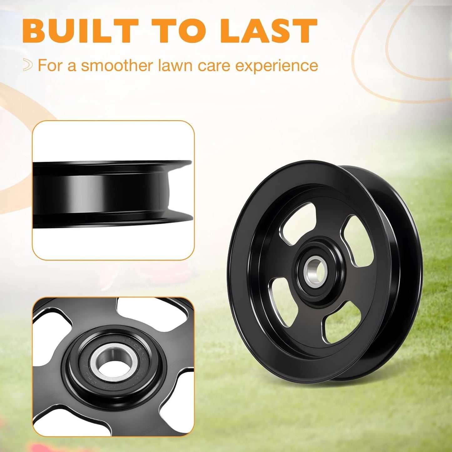 132-9425 Deck Flat Idler Pulley For Exmark Lazer Z Titan Toro 103-8743 116-4668