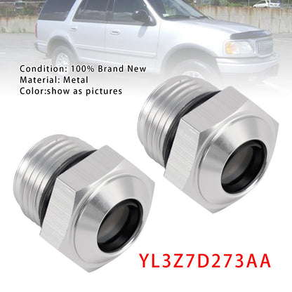 2PCS Transmission Cooler Oil Tube Connector YL3Z7D273AA For Ford Expedition