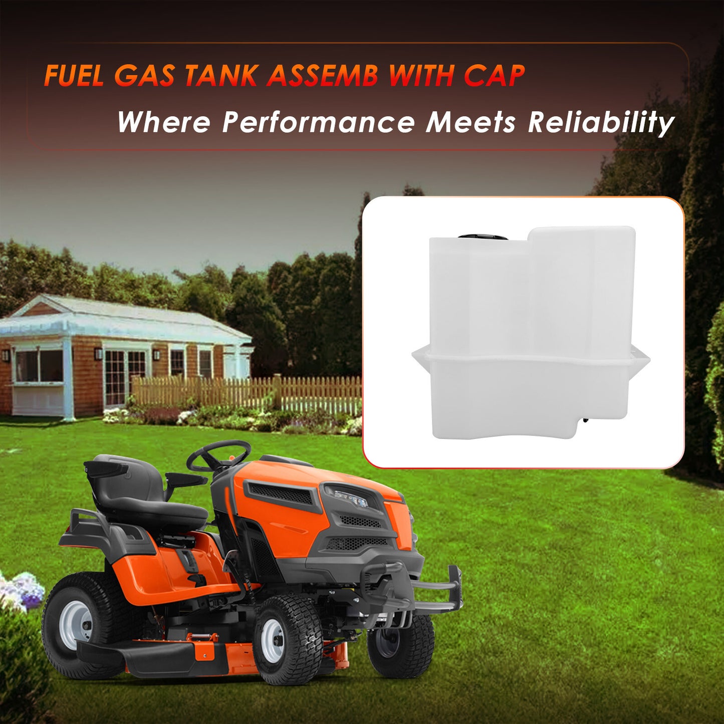 581290101 Fuel Gas Tank Assembly for Husqvarna Craftsman Poulan AYP Lawn Mower