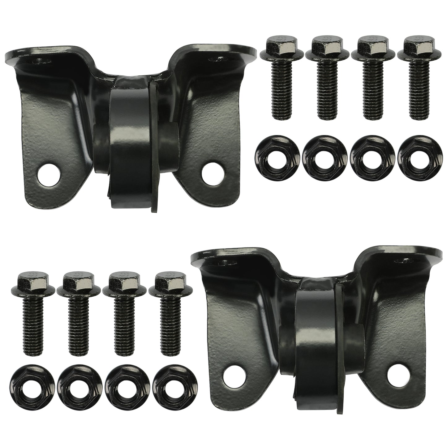 Solid Spare For 99-07 Chevy Silverado GMC Front Torsion Bar Crossmember Mount Steel 2PCS