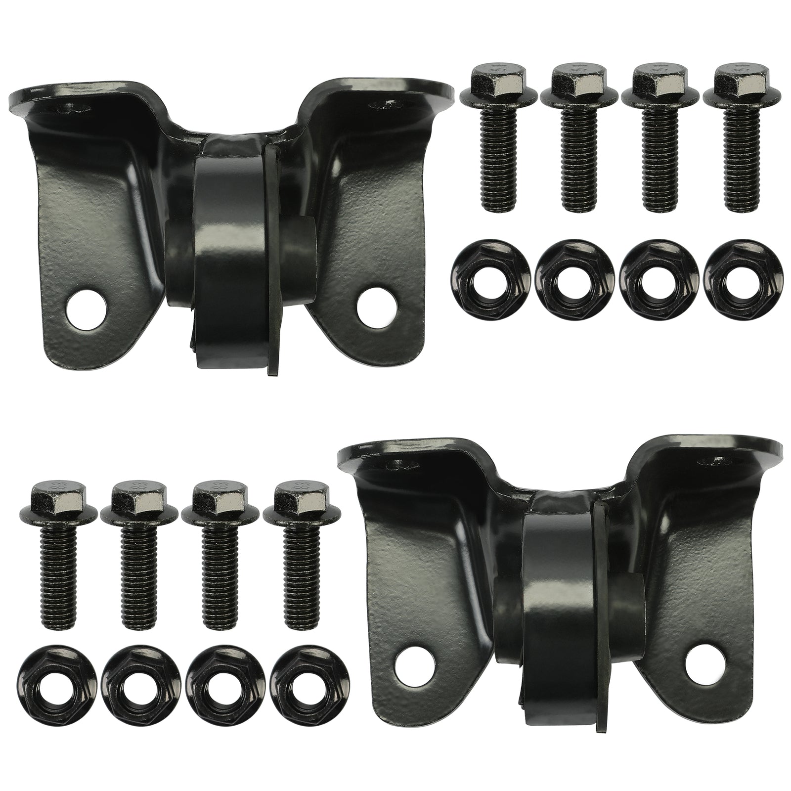 Solid Spare For 99-07 Chevy Silverado GMC Front Torsion Bar Crossmember Mount Steel 2PCS