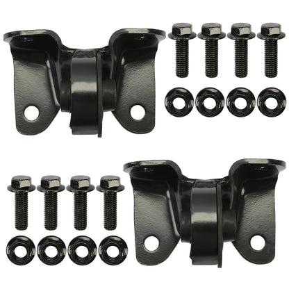 Solid Spare For 99-07 Chevy Silverado GMC Front Torsion Bar Crossmember Mount Steel 2PCS